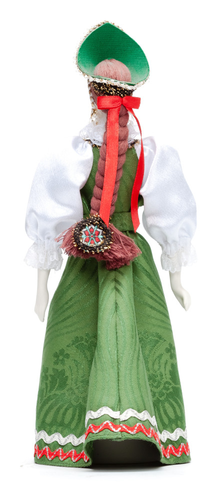 270 mm Russian Girl Doll in a Traditional Dress Porcelain Statue (by Le Russe)