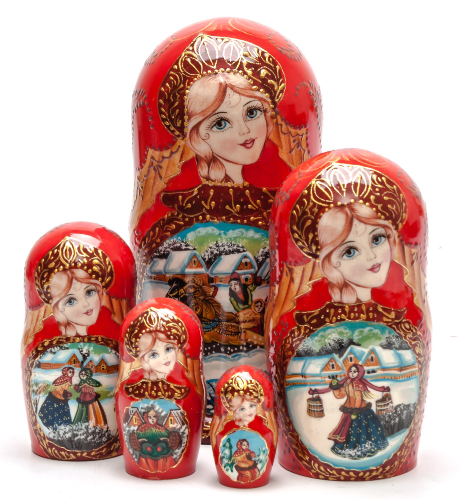 Shop Exclusive Nesting Dolls 180 mm Russian Troika handpainted Wooden Matryoshka Doll 5 pcs (by Sheherazade) online at Skazka.site | Eligible for fast shipping and free returns. 180 mm Russian Troika handpainted Wooden Matryoshka Doll 5 pcs (by Sheherazade)