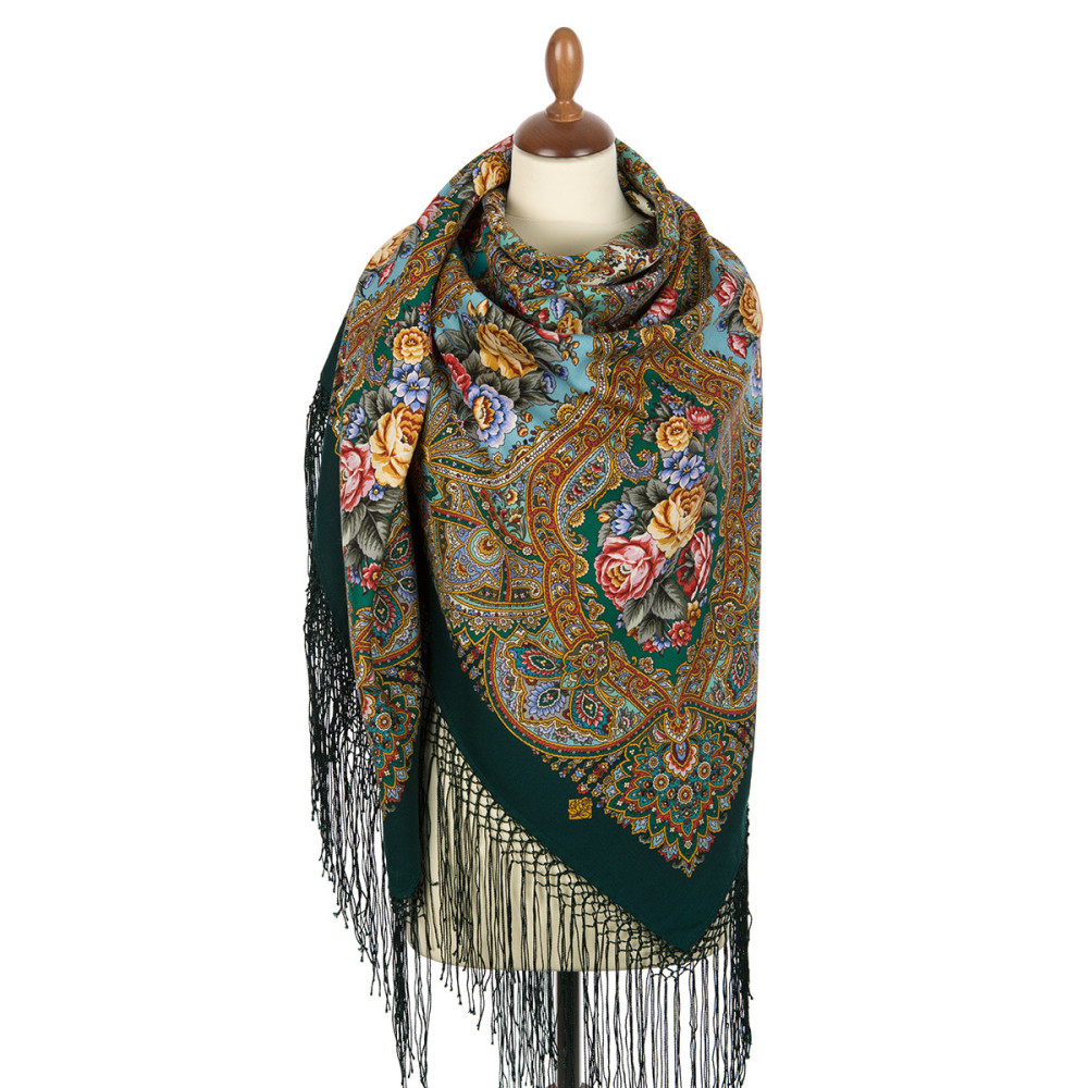Shop Thick Woolen Fabric Shawls with Silk Fringe 148x148 cm Шаль «Свет мой, зеркальце» online at Skazka.site | Eligible for fast shipping and free returns. Шаль «Свет мой, зеркальце»