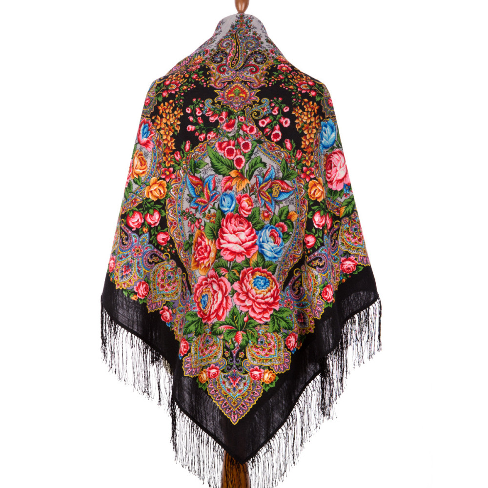 Shop Woolen Scarves with Silk Fringe 146x146 cm Платок «Медовый полдень» online at Skazka.site | Eligible for fast shipping and free returns. Платок «Медовый полдень»