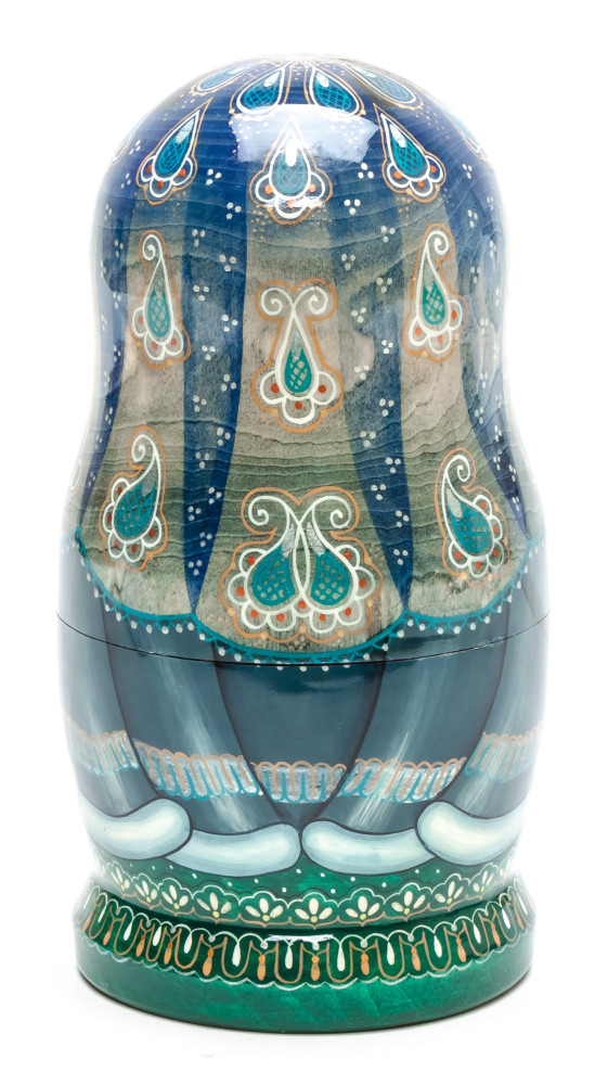 160 mm The Snow Princess handpainted Wooden Matryoshka Doll 5 pcs (by Skazka)