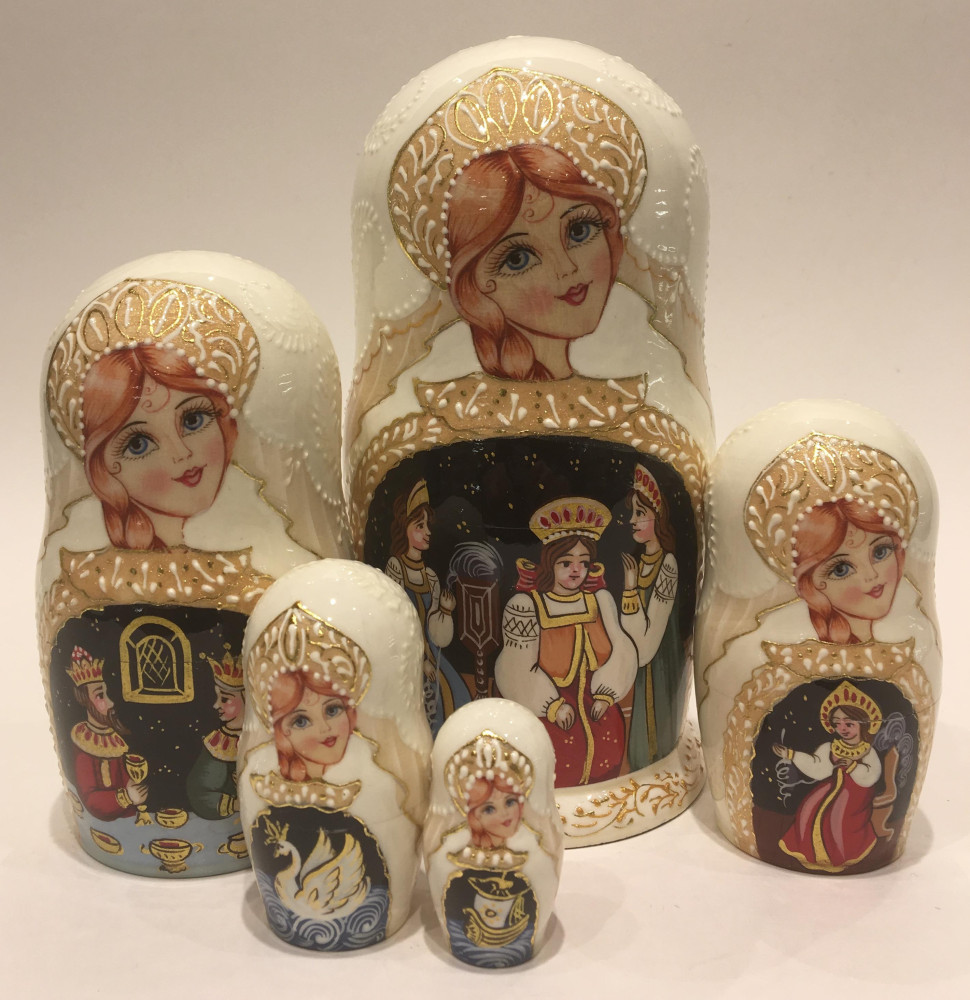 The Tale of Tsar Saltan Matryoshka Doll 5 pcs