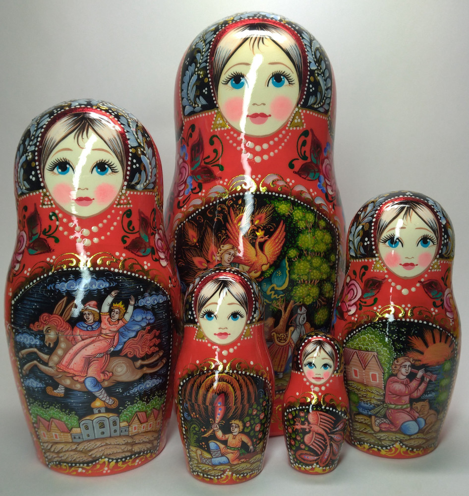 Shop Exclusive Nesting Dolls 200 mm Firebird hand painted on wooden Matryoshka doll 5 pcs (by A Studio) online at Skazka.site | Eligible for fast shipping and free returns. 200 mm Firebird hand painted on wooden Matryoshka doll 5 pcs (by A Studio)
