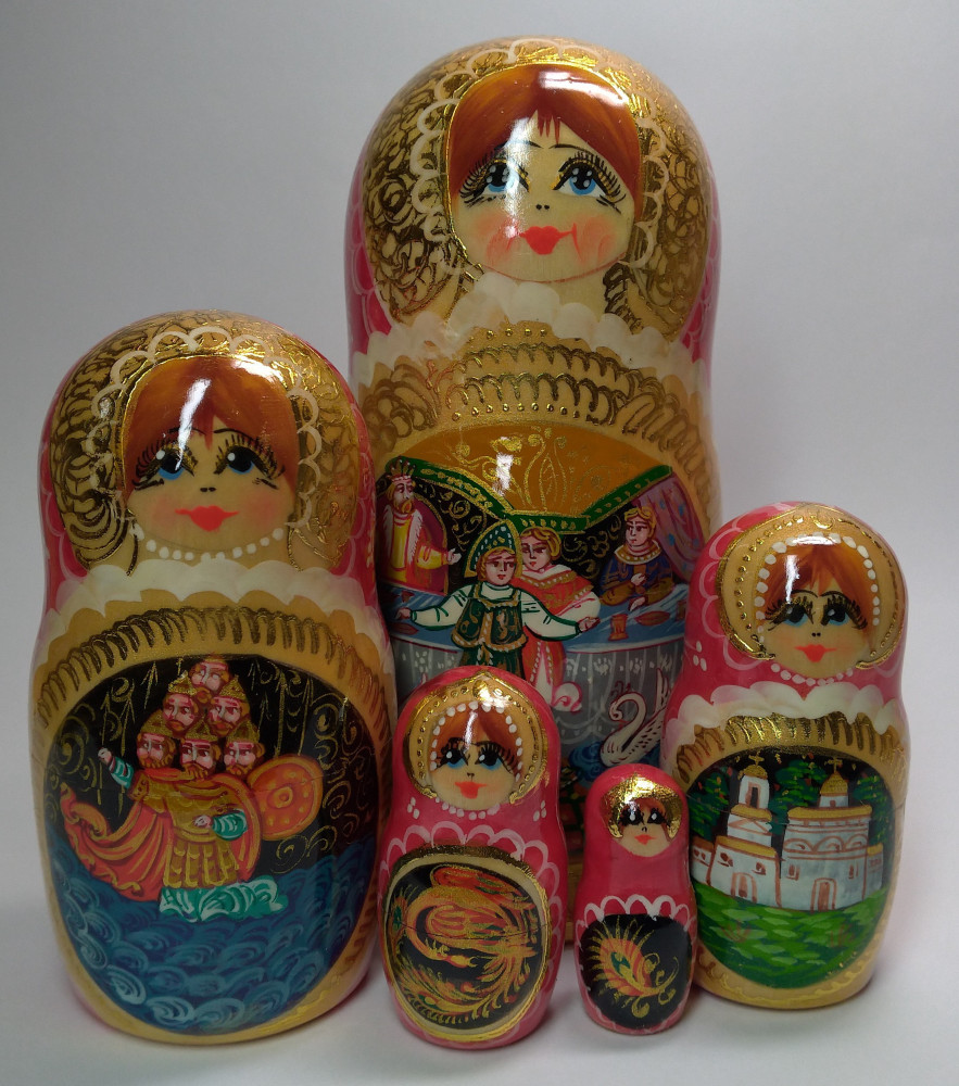 Shop Exclusive Nesting Dolls 180 mm Swan Princess Fairytale handpainted Wooden Matryoshka Doll 5 pcs (by Valery Crafts) online at Skazka.site | Eligible for fast shipping and free returns. 180 mm Swan Princess Fairytale handpainted Wooden Matryoshka Doll 5 pcs (by Valery Crafts)