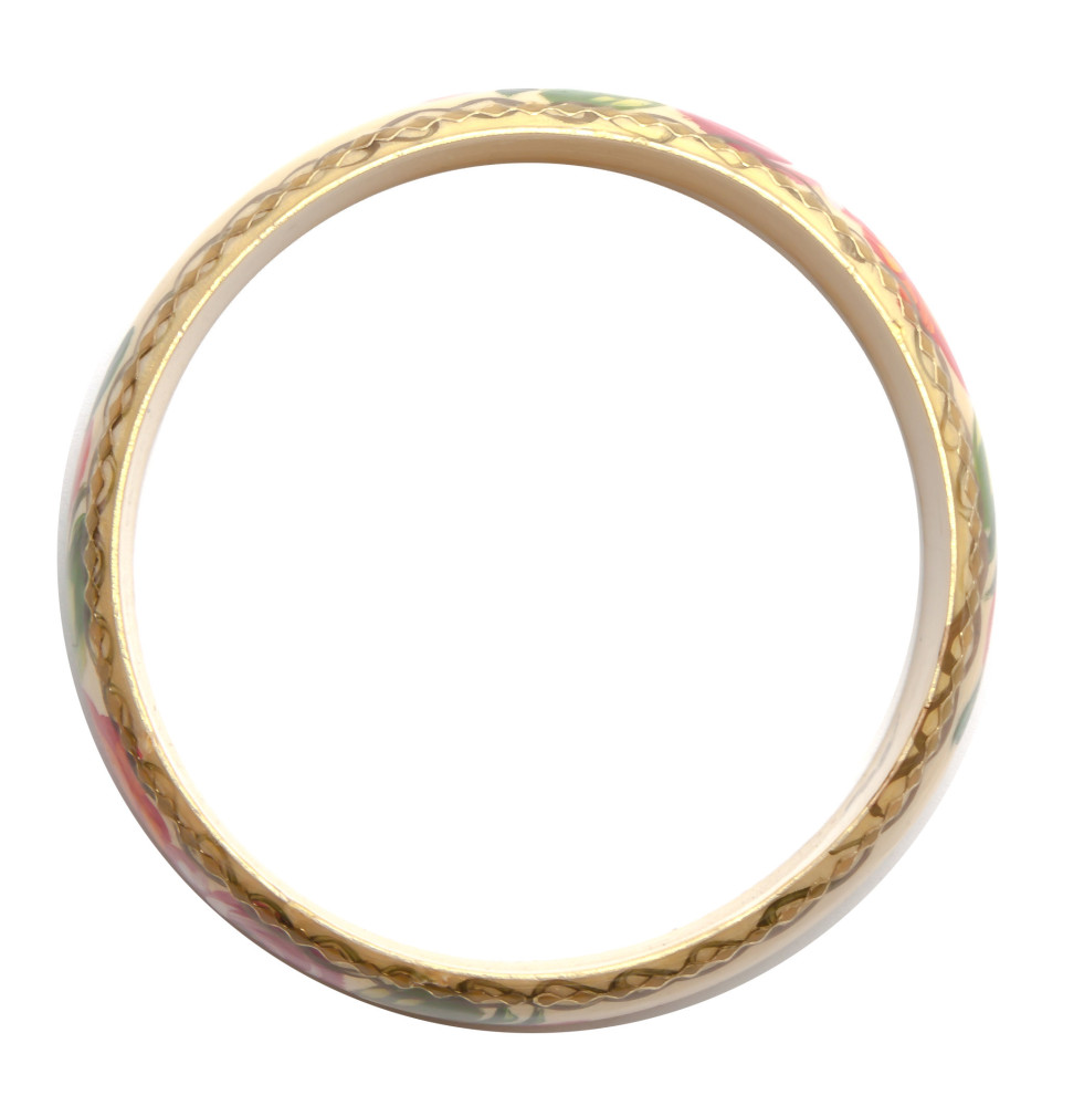 80x20 mm Zhostovo Hand Painted Bracelet (by Lada Workshop)