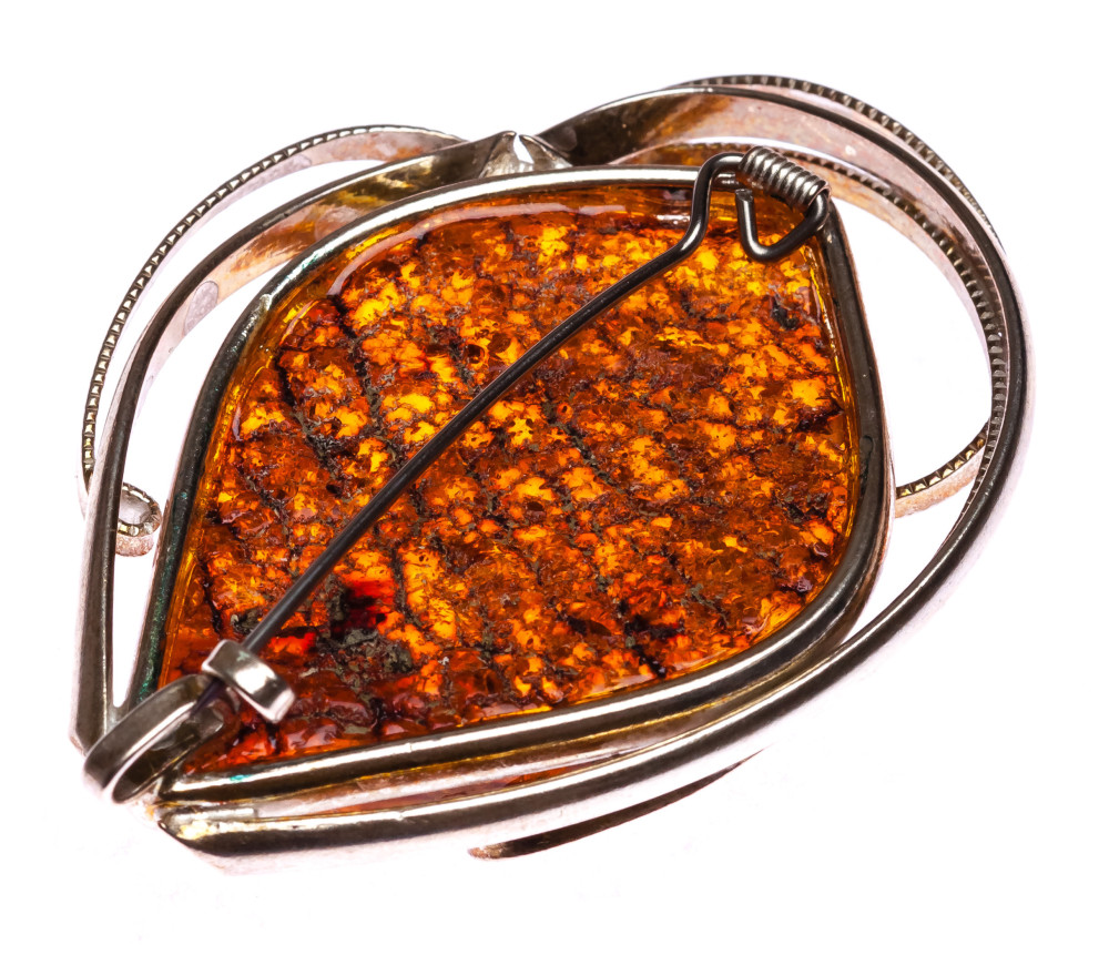 22 g Baltic Amber Brooch