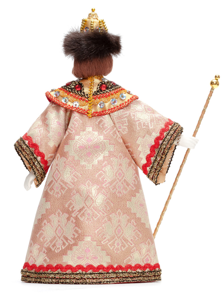 Boris Godunov Tsar of Russia hand made Porcelain Doll with a Staff - 11 Inches (by Le Russe)