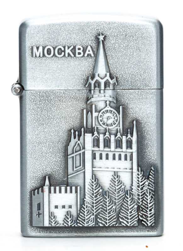 Moscow Spasskaya Tower Gas Metal Lighter (by Sergio Accendino)