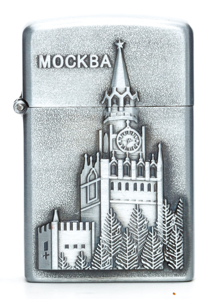 Moscow Spasskaya Tower Gas Metal Lighter (by Sergio Accendino)