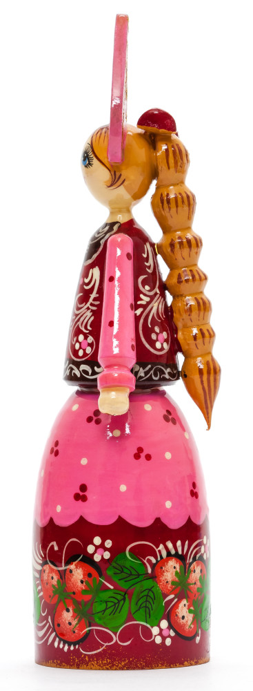 170 mm Russian Girl in Kokoshnik hand painted Wooden Doll (by Summer Shine)