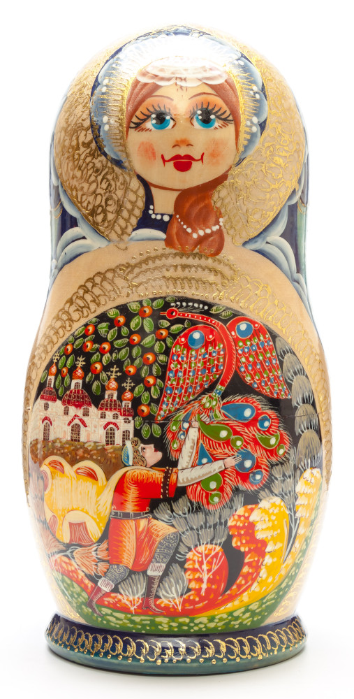 Shop Exclusive Nesting Dolls 260 mm The Firebird handpainted Wooden Matryoshka Doll 10 pcs (by Valery Crafts) online at Skazka.site | Eligible for fast shipping and free returns. 260 mm The Firebird handpainted Wooden Matryoshka Doll 10 pcs (by Valery Crafts)