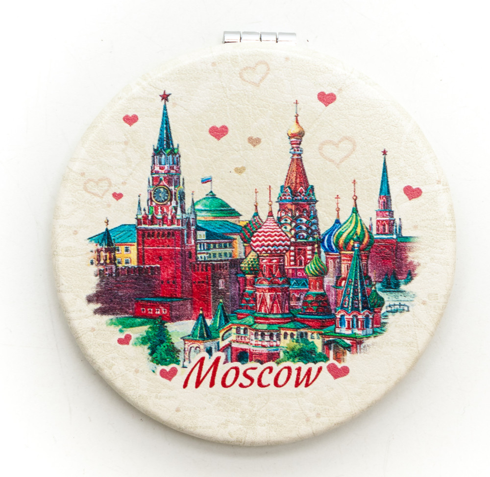 Зеркало мягкое Москва, диаметр 7 см