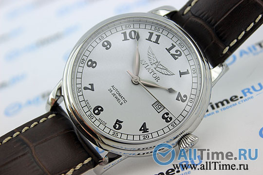 Швейцарские механические наручные часы Aviator V.3.09.0.024.4