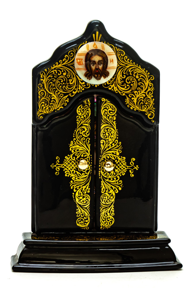 110x140mm Kazanskaya Godmother handpainted on nacre Icon (by Galina Studio)
