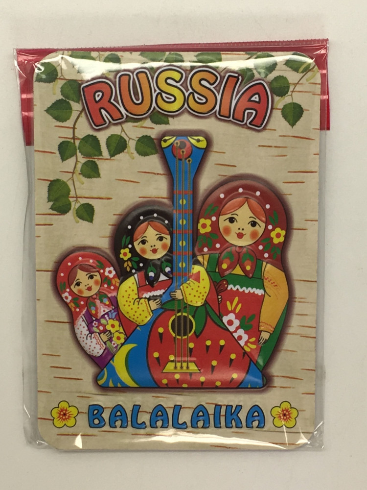 Matryoshka Balalaika Fridge Magnet