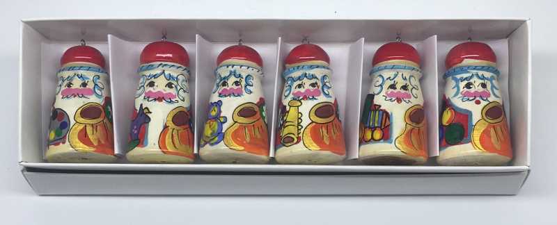 Russian Santa Christmas Tree Ornaments