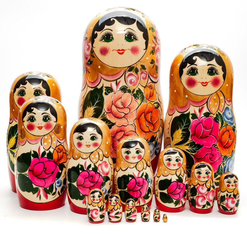 Golden 15pcs Semenovskaya