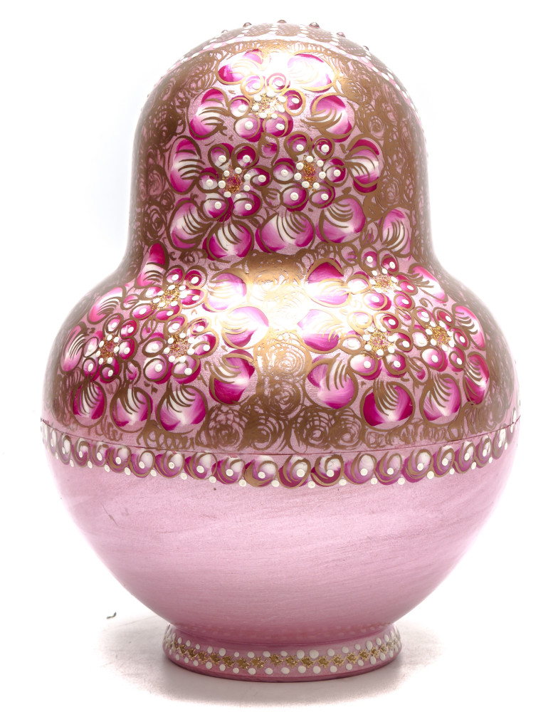 220 mm Russian North Pattern hand painted Wooden Matryoshka Doll 20 inside (by Snezana Studio)