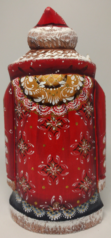 195 mm Santa Claus with a staff (by Igor Carved Wooden Figures Studio)