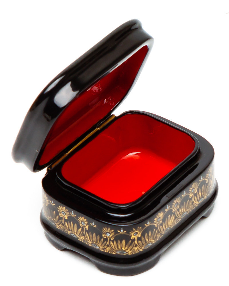 50x40mm The Frog Princess hand painted lacquered box from Palekh (by Pavel Studio)