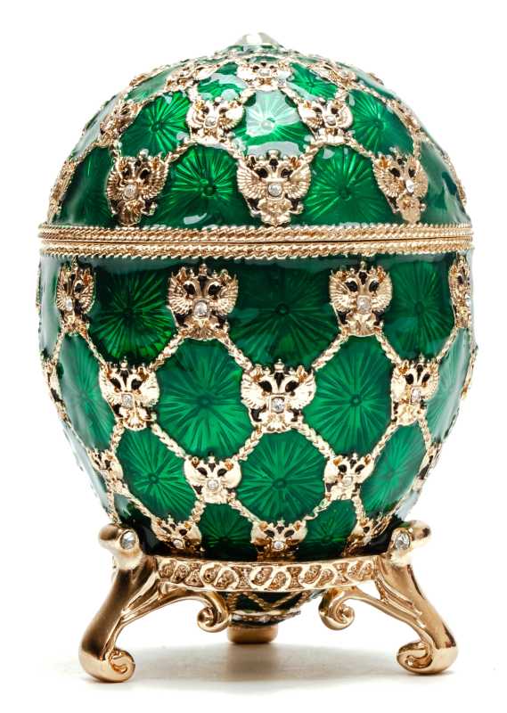 96 mm Imperial Coach and Green Imperial Coronation Easter Egg