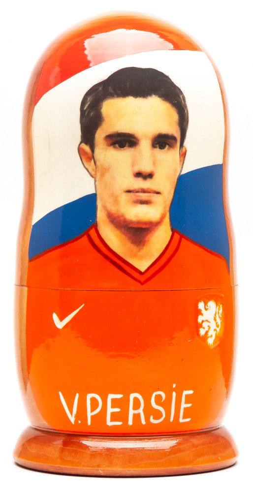 1800mm Van Persie from Netherlands Hand Painted Matryoshka Doll 5 pcs (by Konstantin Studio)