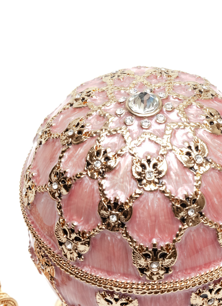 96 mm Imperial Coach and Pink Imperial Coronation Easter Egg