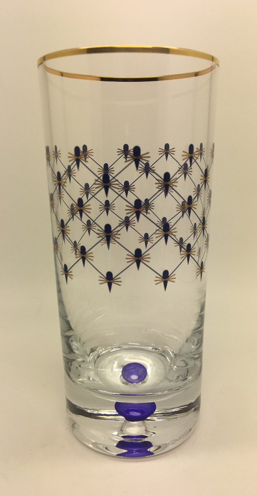 158 mm Cobal Net Water Glass 300 ml (19.3 fl.oz) Imperial Porcelain Factory