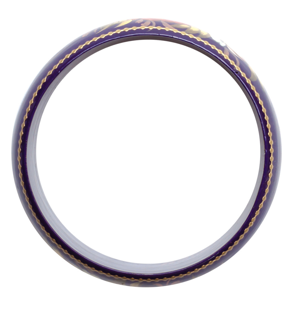  80x31 mm Zhostovo Hand Painted Bracelet (by Lada Workshop)
