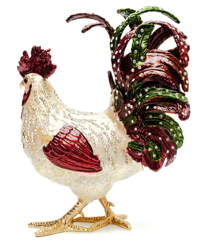 230 mm Cockerel Jewellery Box