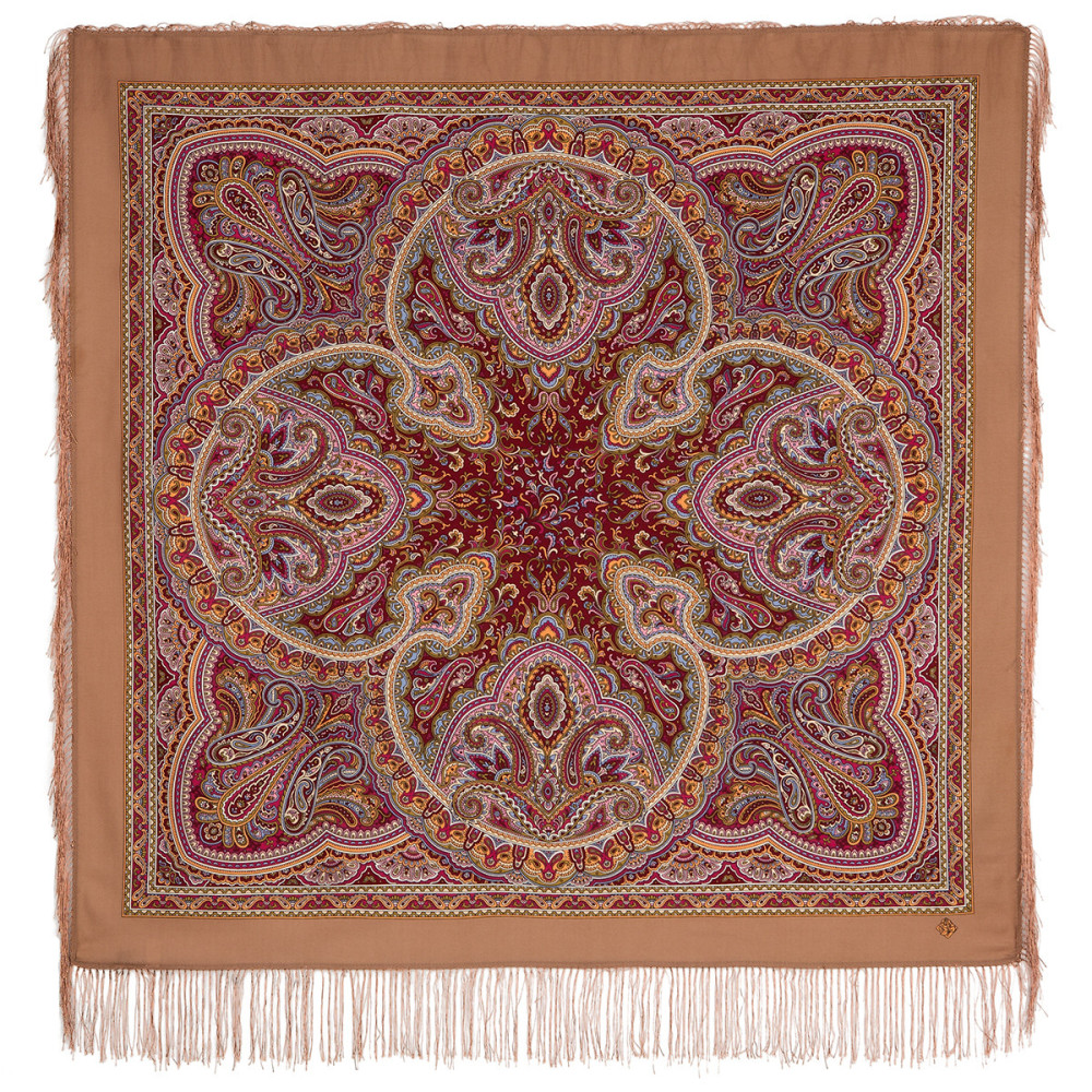 Shop Double-Thread Woolen Yarn Scarves 110х110 cm Платок «Узор дождя» online at Skazka.site | Eligible for fast shipping and free returns. Платок «Узор дождя»