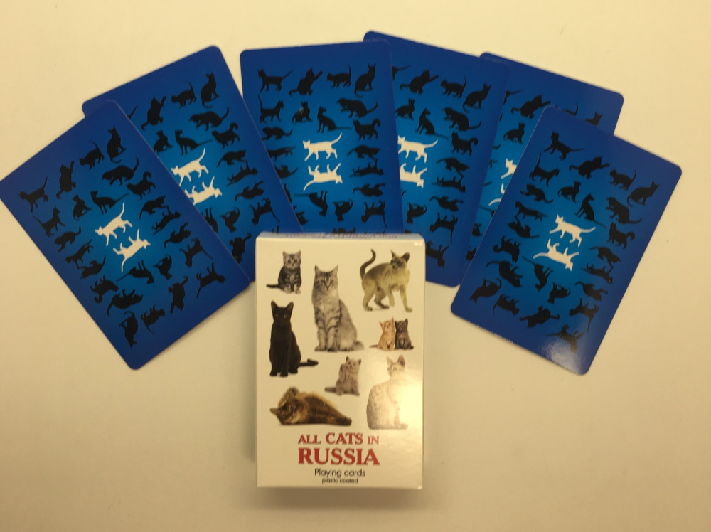 Cats in Russia Playing Cards