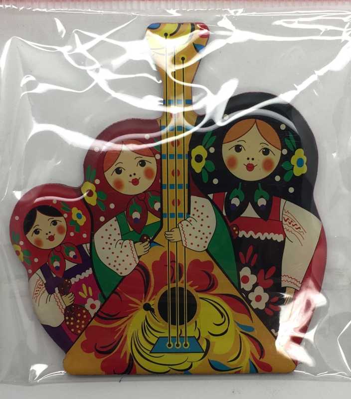 Matryoshka Balalaika Fridge Magnet
