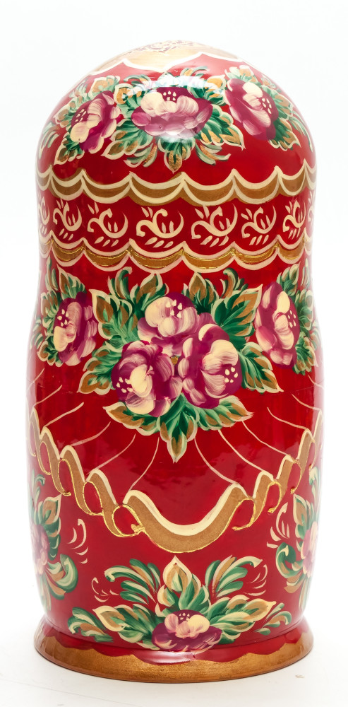 260 mm Moscow Kremlin handpainted Wooden Matryoshka Doll 10 pcs (by Valery Crafts)