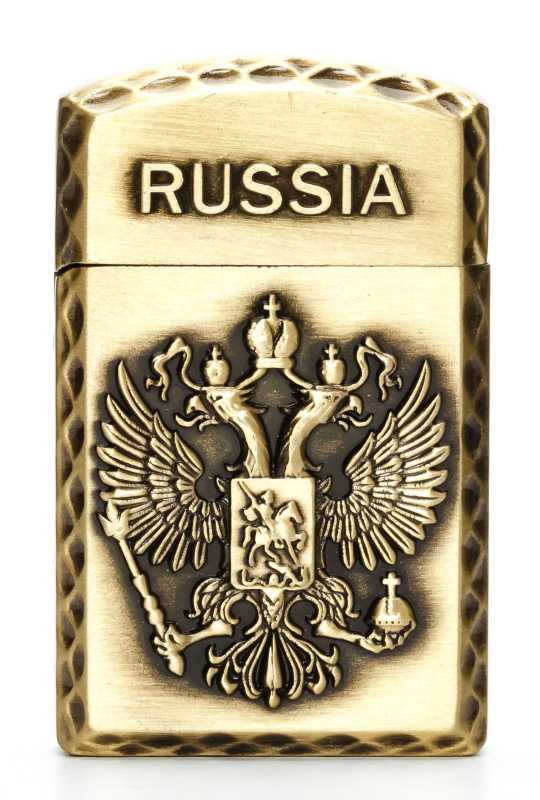 Russia Coat of Arms Gas Metal Lighter (by Sergio Accendino)