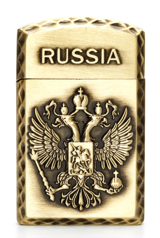 Russia Coat of Arms Gas Metal Lighter (by Sergio Accendino)