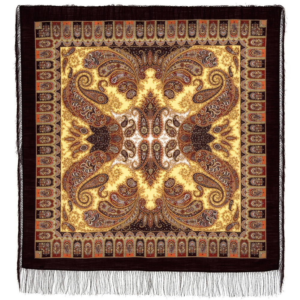 Shop Woolen Scarves with Silk Fringe 125x125 cm Платок «Фаворит» online at Skazka.site | Eligible for fast shipping and free returns. Платок «Фаворит»