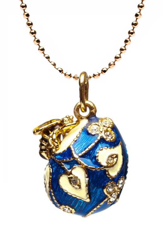 Bee Blue Egg Pendant