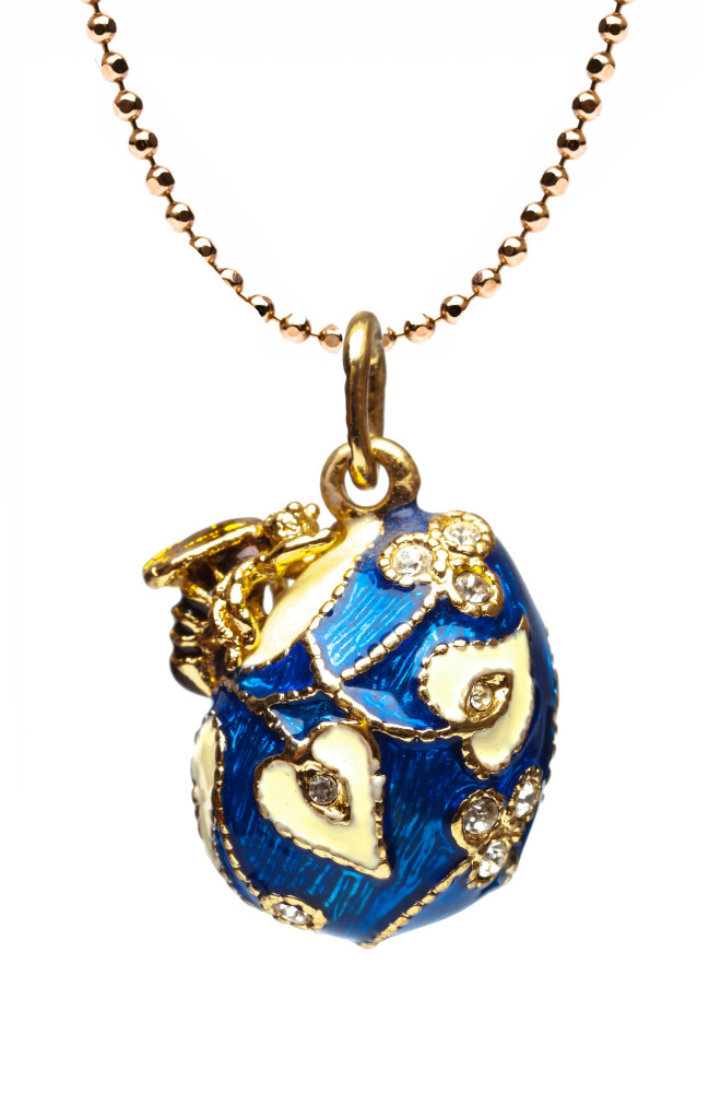 Bee Blue Egg Pendant