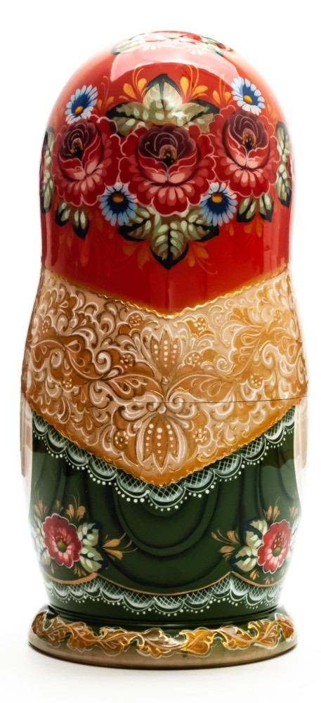 240 mm The Frog Princess Fairytale hand painted wooden Matryoshka doll 7 pcs (by A Studio)