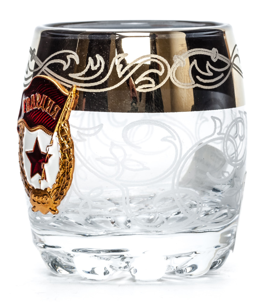 80 ml USSR Guards Crystall Glass Shot Glass