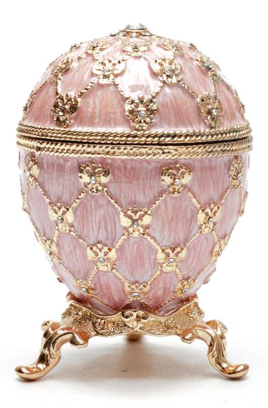 80 mm Clock and Pink Imperial Coronation Music Easter Egg