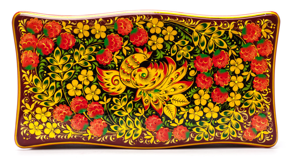 300x180 mm Khokhloma Painting Jewellery Wooden Box