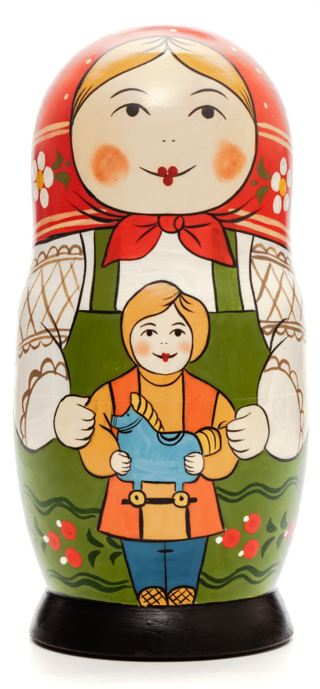Shop Exclusive Nesting Dolls 160 mm Mother with Daughter hand painted Traditional Russian Wooden Matryoshka doll 5 pcs (by Sergey Malyutin) online at Skazka.site | Eligible for fast shipping and free returns. 160 mm Mother with Daughter hand painted Traditional Russian Wooden Matryoshka doll 5 pcs (by Sergey Malyutin)