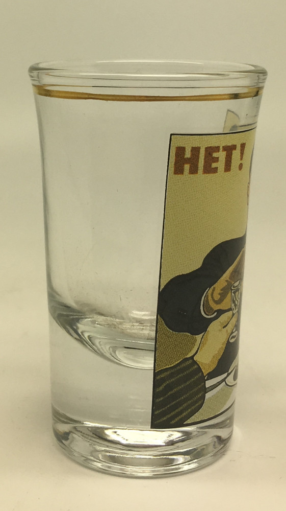 Soviet Propaganda Poster Shot Glass