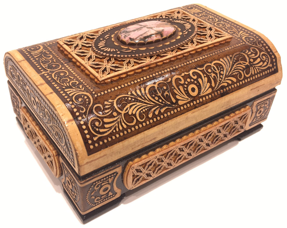 Birch Bark Hand-made Jewellery Box
