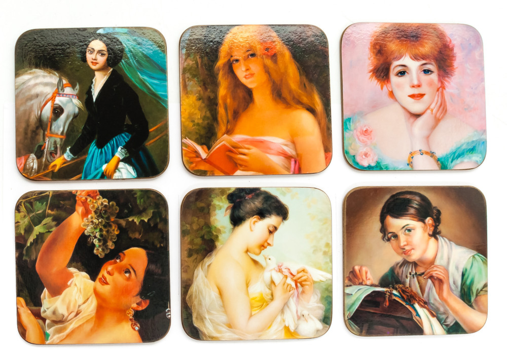 Coasters with Famous Portraits