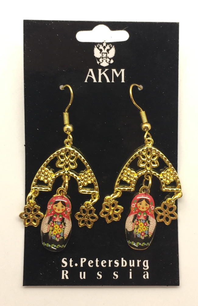 Russian Matryoshka Earrings