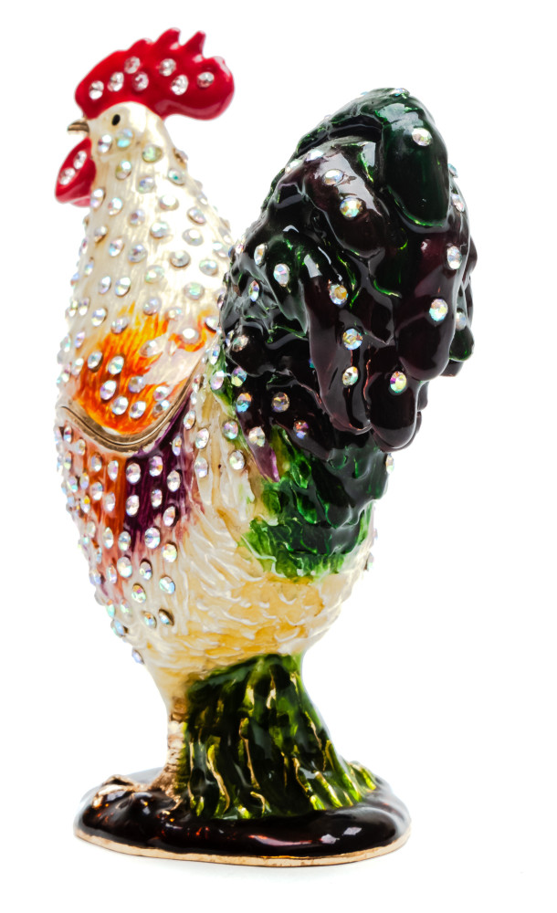 90 mm Cockerel Jewellery Box 