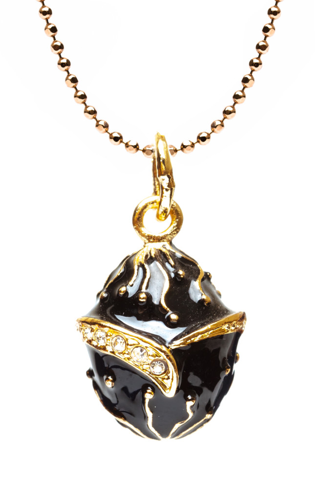 Meteorite Black Egg Pendant